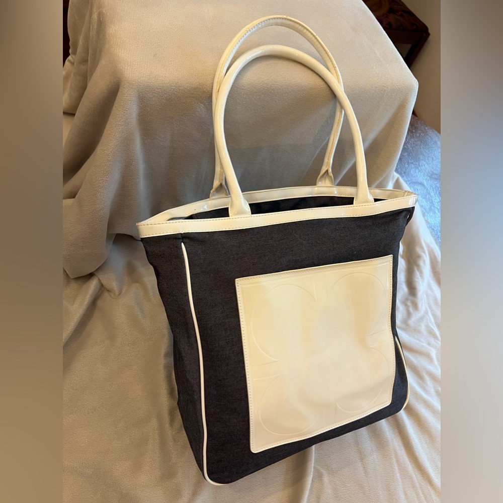 Liz Claiborne Denim Blue Tote